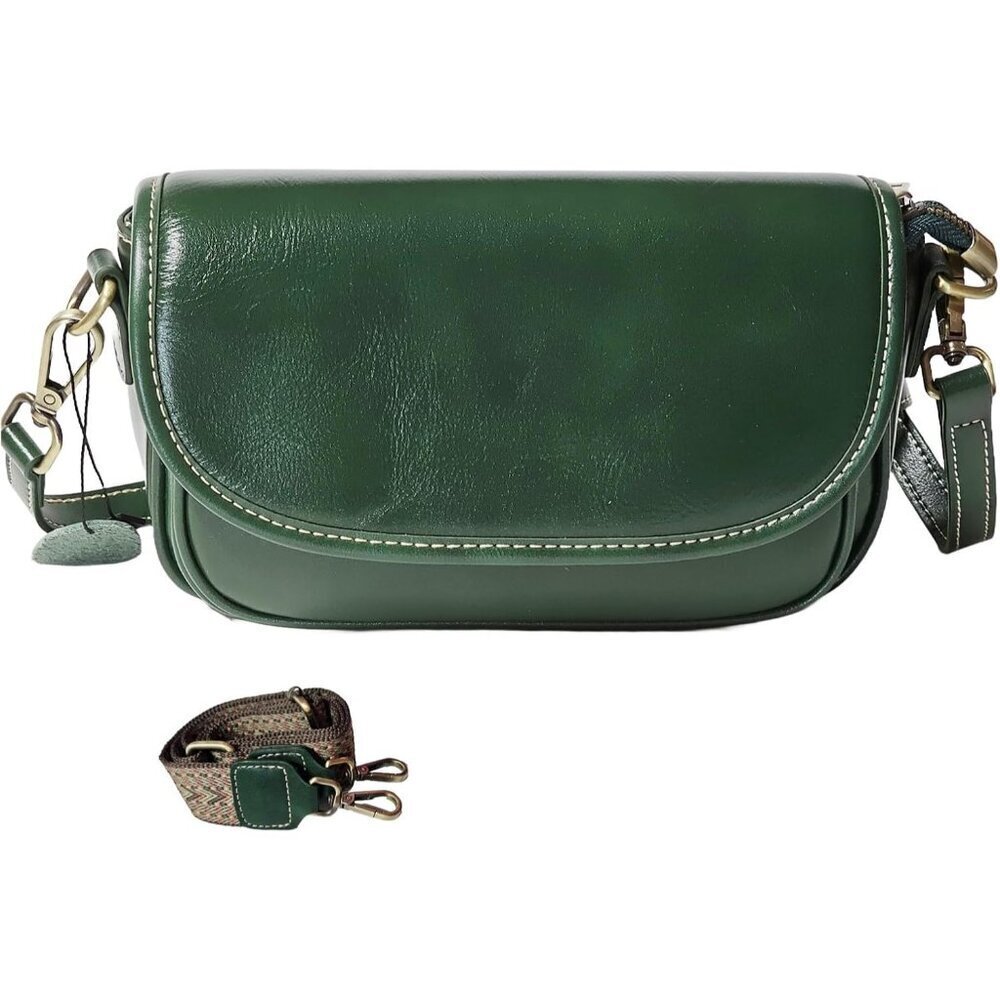 Women Leather Crossbody Bag Small Medium Multiple Compartments Durable